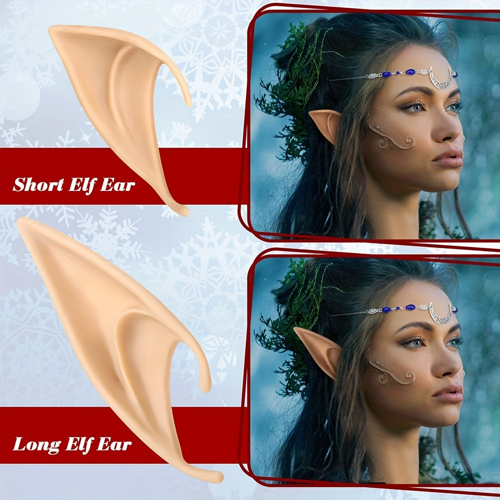 Elf Ears & Moon Head Chain Set for Cosplay Props
