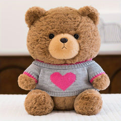 Soft Teddy Bear Sweater Plush Toy for Home Decoration
