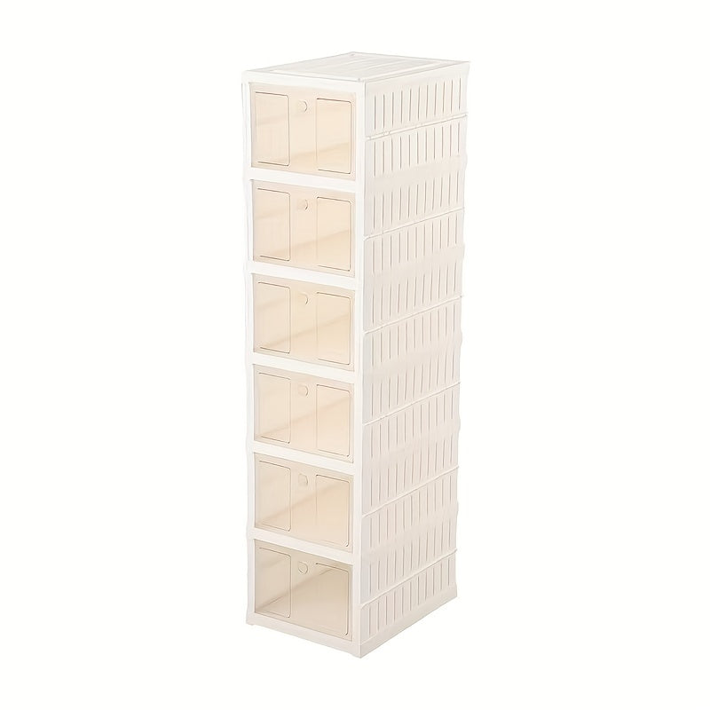 Plastic Storage Box With Doors Portable Box For Books Snacks Clothes Toys