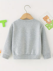 Letter Print Boys Casual Pullover Sweatshirt