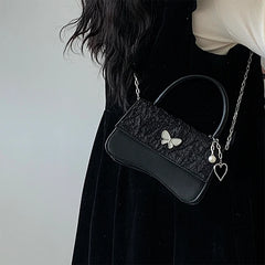 Girl Heart Butterfly Love Bag Women's Style High-quality Chain Small Square Bag