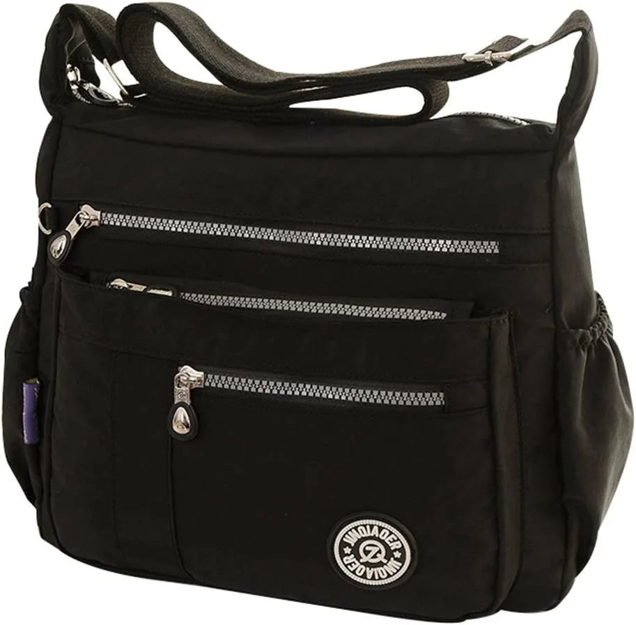 Waterproof Nylon Shoulder Bag for Women Crossbody Messenger Bag