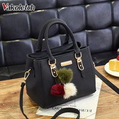 Women's Sequined Crossbody Shoulder Bag with Hairball Ornaments