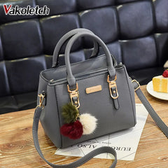 Women's Sequined Crossbody Shoulder Bag with Hairball Ornaments