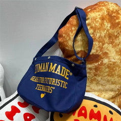 1:1 HUMAN Shoulder Messenger Vintage Canvas Casual Bags