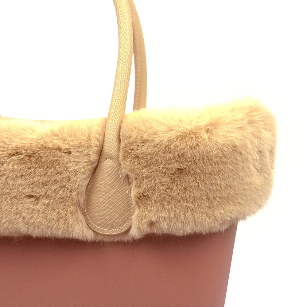 Faux Rex Rabbit Fur Plush Trim for O BAG Winter Decor