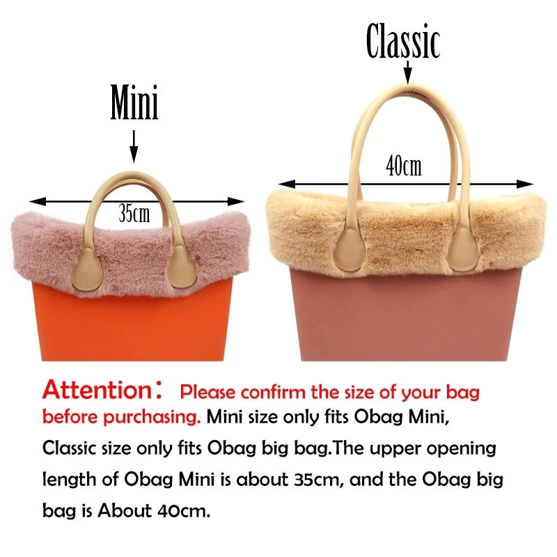 Faux Rex Rabbit Fur Plush Trim for O BAG Winter Decor