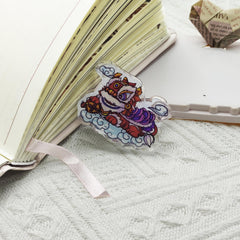 Year Lion Dance Drip Acrylic Clip Chinese Symbol Office Paper Holder Birthday
