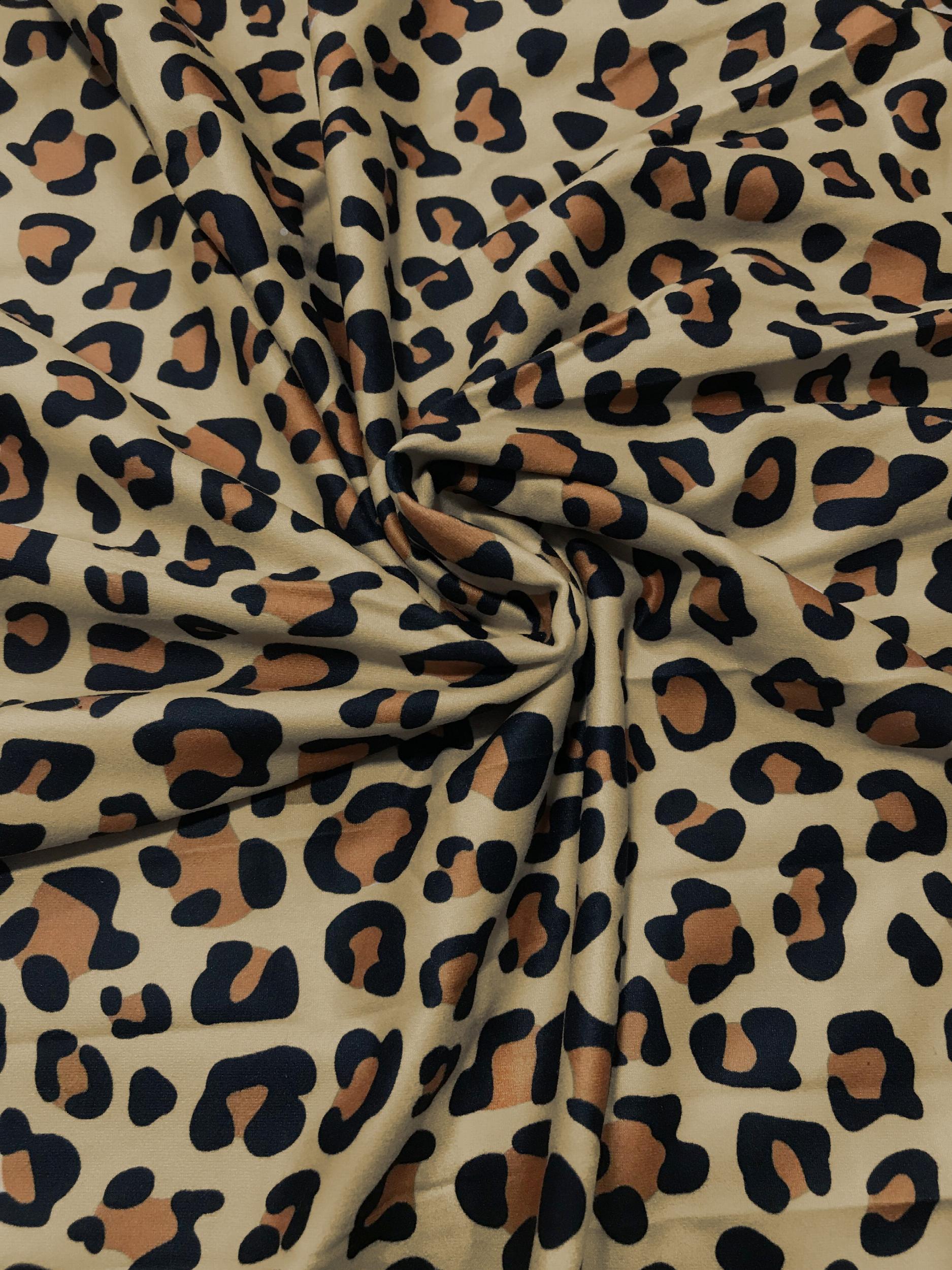 Women's Plus Leopard Print Wide Leg Trousers