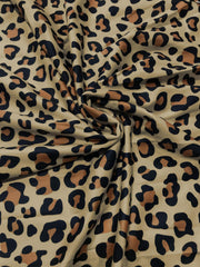 Women's Plus Leopard Print Wide Leg Trousers