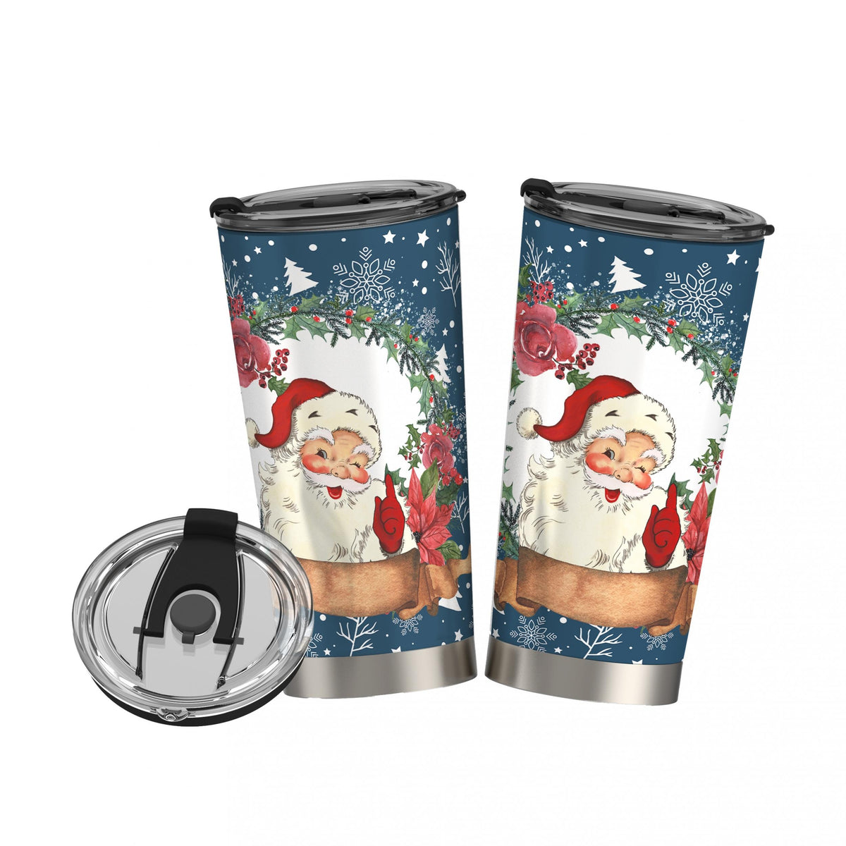 590ml Christmas Stainless Steel Vacuum Cup Santa Claus Insulation Bottle