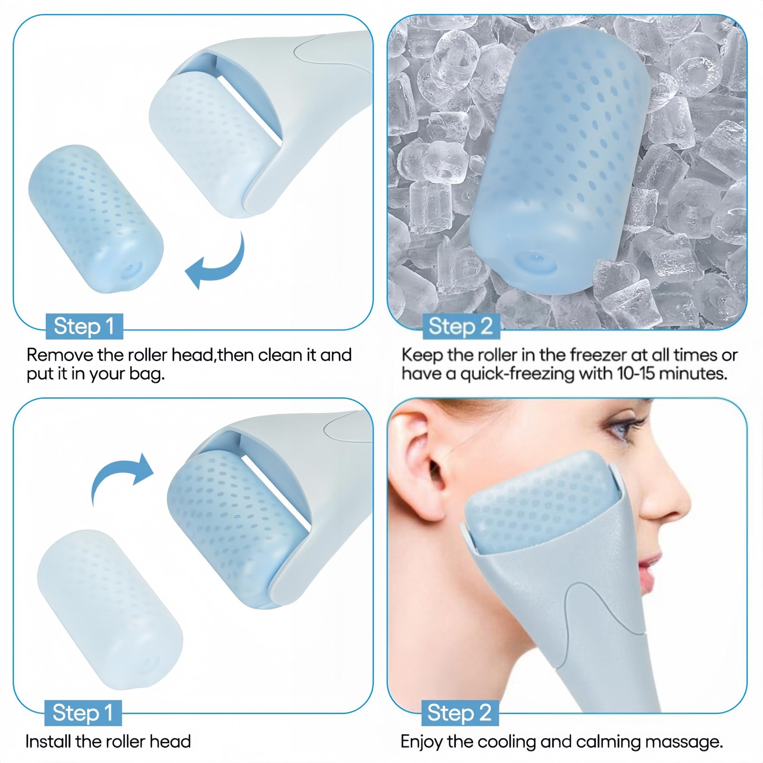 Ice Roller For Face Eyes Womens Face Massager Roller