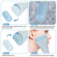 Ice Roller For Face Eyes Womens Face Massager Roller