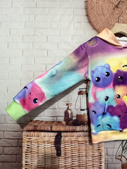 Rainbow Spirits Graphic Hoodie Girls Comfy Pullover Spring Fall Gift