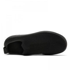 Solid Mesh Lightweight Woven Shoes Breathable Non Slip Running Shoes