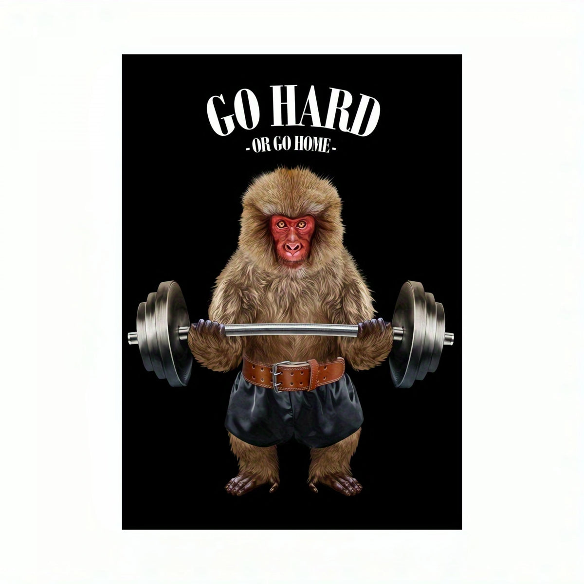 Animal Weightlifting Canvas Inspirational Wall Art for Fitness Room