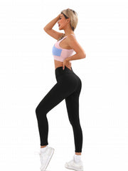Comfy Solid Leggings Breathable Yoga Workout Pants