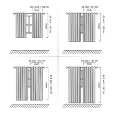Silver Wave Line Blackout Curtain Home Decor