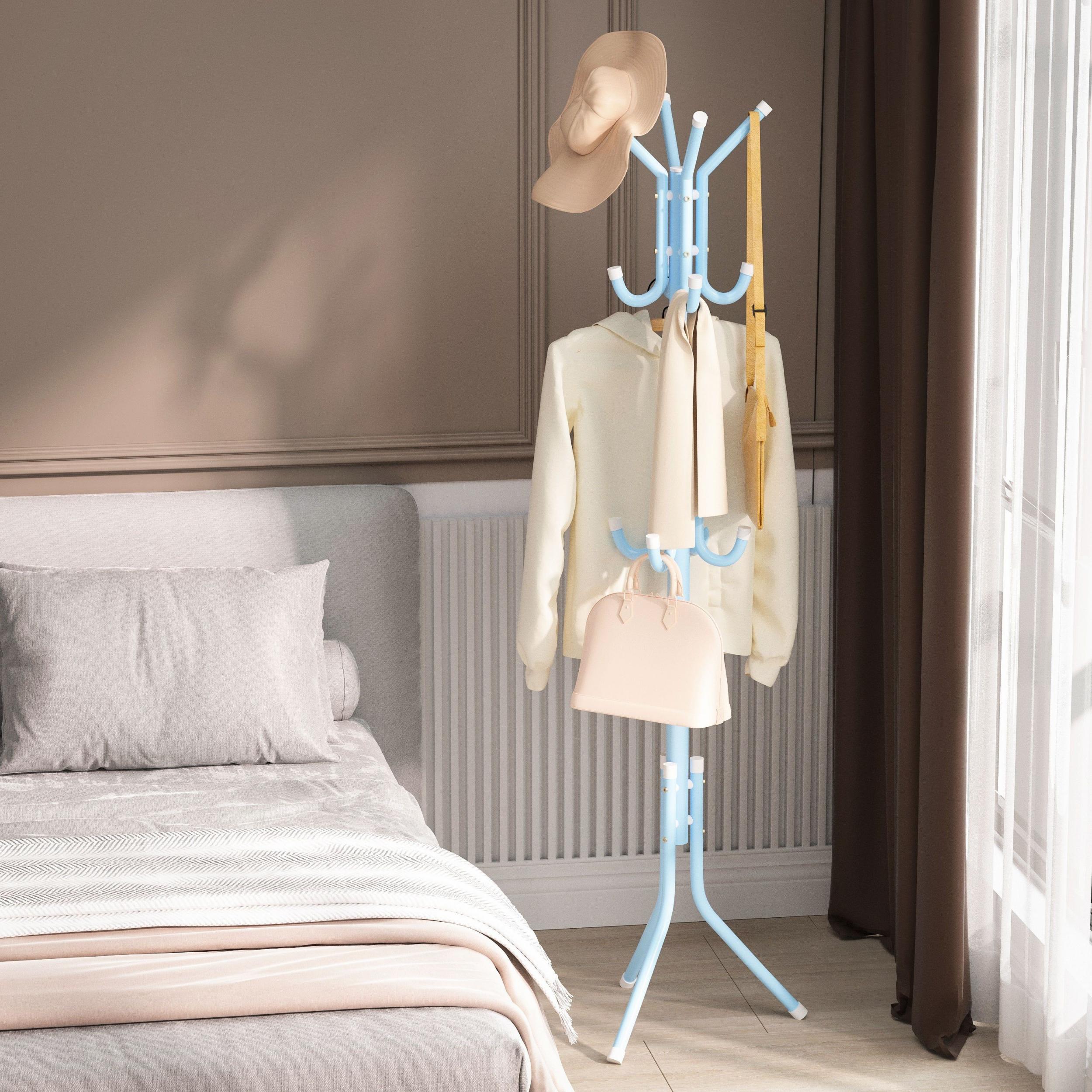Clothes Hanging Storage Rack for Hats Coats Bags Scarves