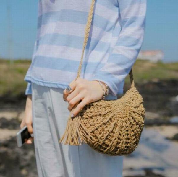 Women Straw Rattan Hot Shoulder Bag Crossbody Handbag Lady Mini Bags