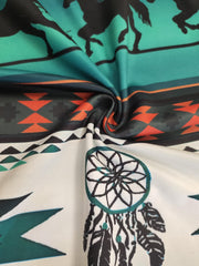  Boho Leggings Women's Plus Tribal & Horse Print Elastic High Rise