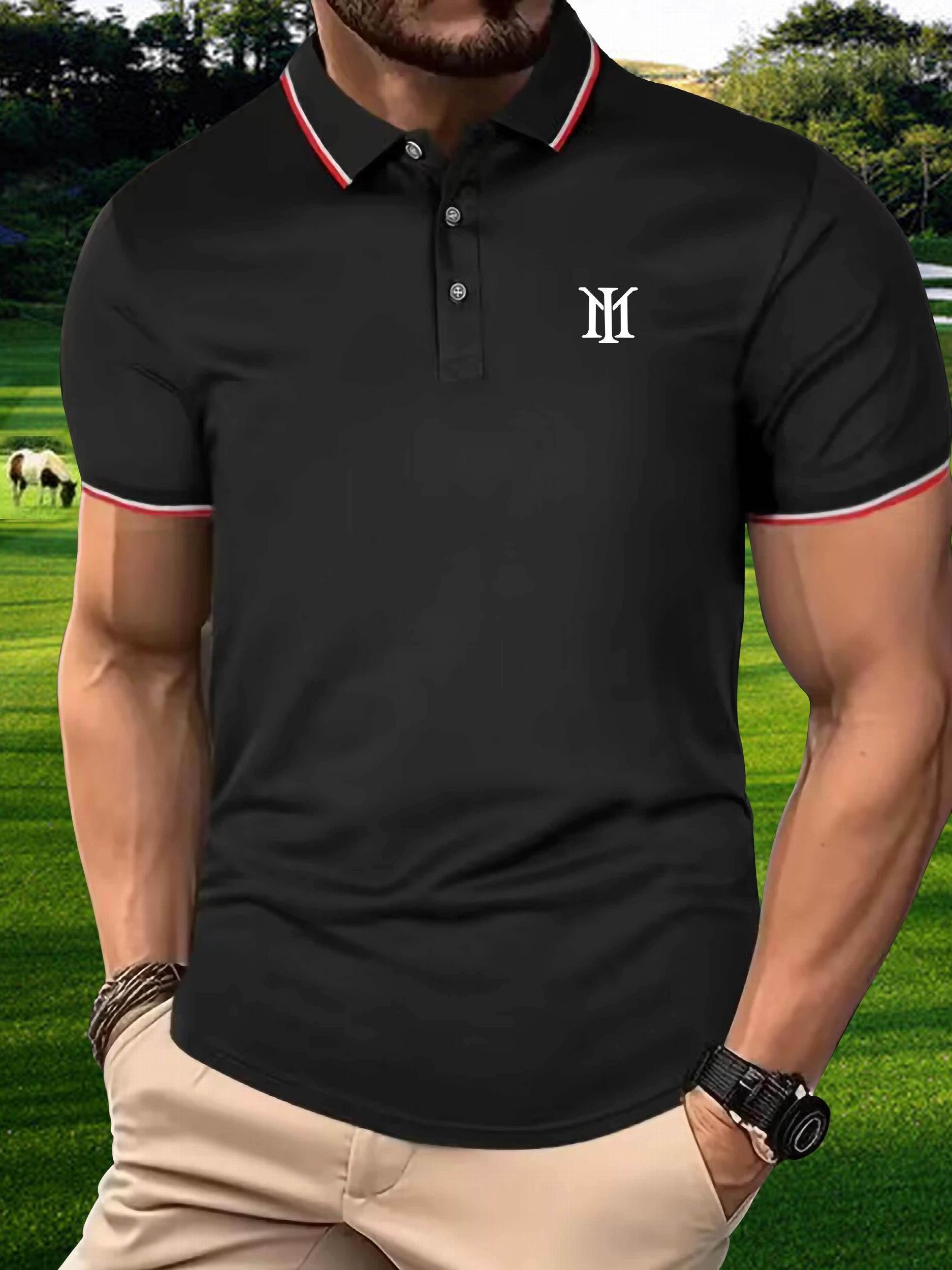 Symbol Pattern Men's Custom Fit Polo Shirt