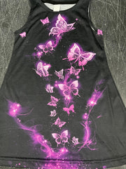 Butterfly Print Princess Dress for Girls