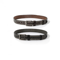 Men's Heavy Duty Rivet Head Western Cowboy Hip hop Punk PU Belt