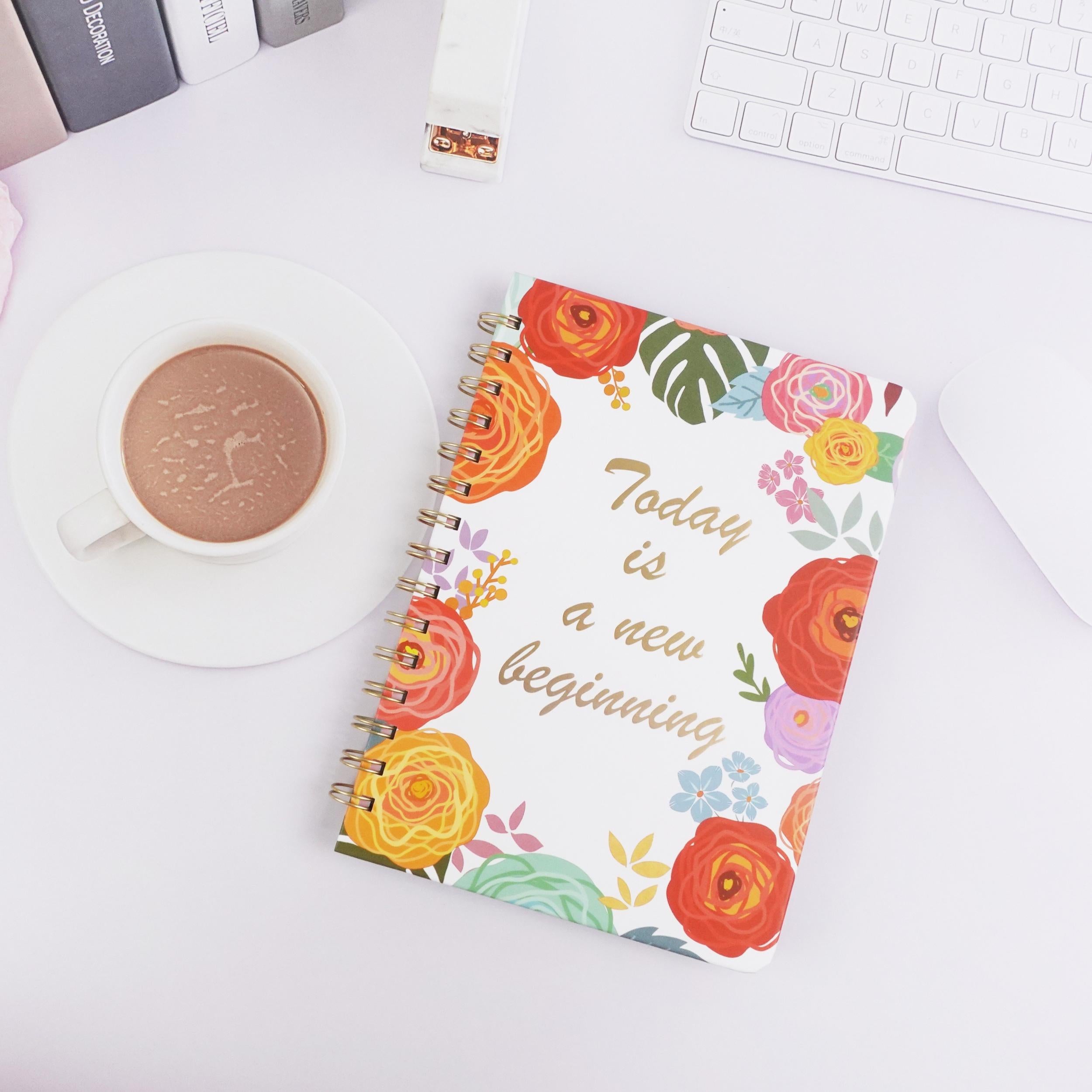Colorful Undated Daily & Weekly Planner Notebook