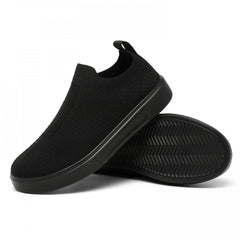 Solid Mesh Lightweight Woven Shoes Breathable Non Slip Running Shoes