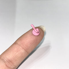 6pcs 1SET Dollhouse Wall Clothes Hook Mini Simulation No Glue