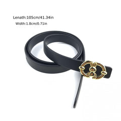 Vintage Rabbit Double D Buckle Belt for Women