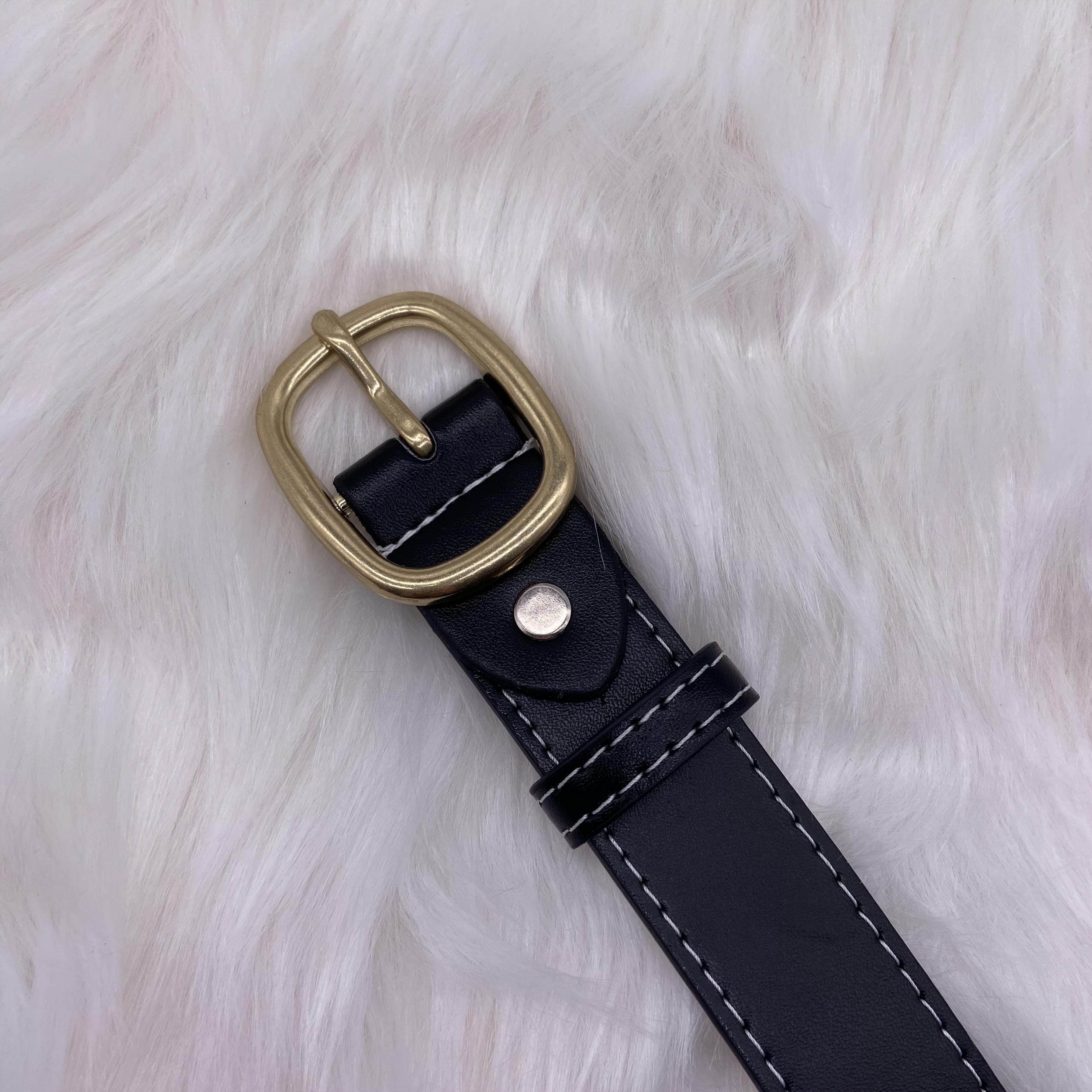 Women's Skinny Waist Buckle Belt for Business Commute