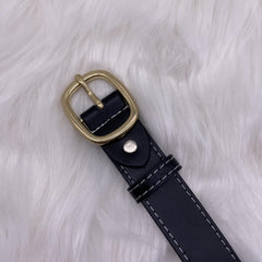 Women's Skinny Waist Buckle Belt for Business Commute