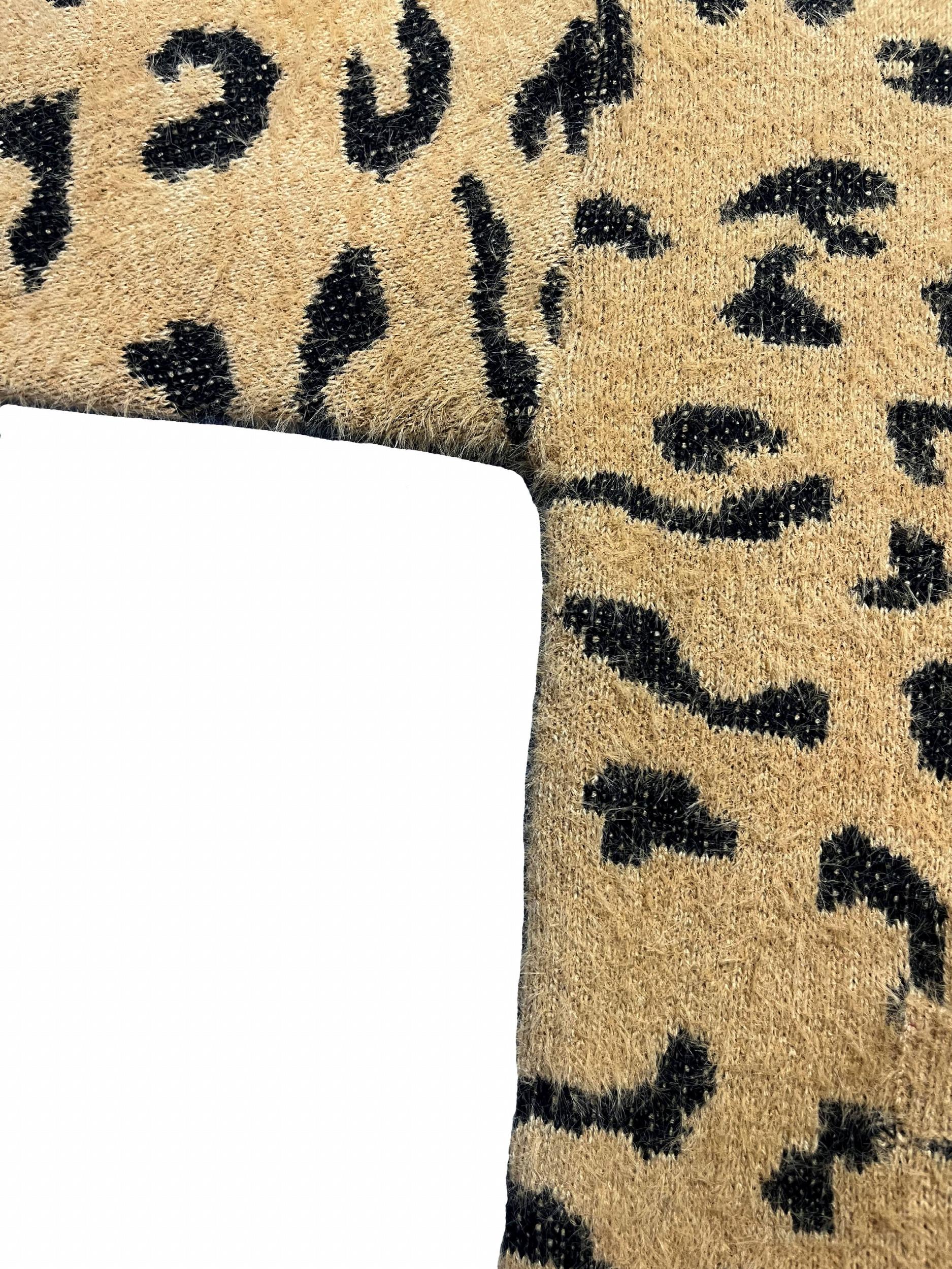  Leopard Pattern Long Sleeve Button Up Cardigan