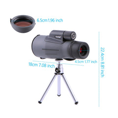 High Power Monocular Telescope 12X56 with Tripod for Adults