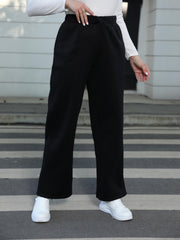  Sporty Pants Women's Plus Wide Leg Trousers