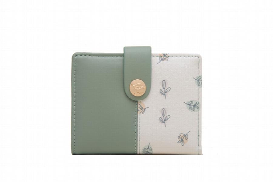 Women's Short Wallet Two-fold Zipper Buckle Creative Zero Wallet