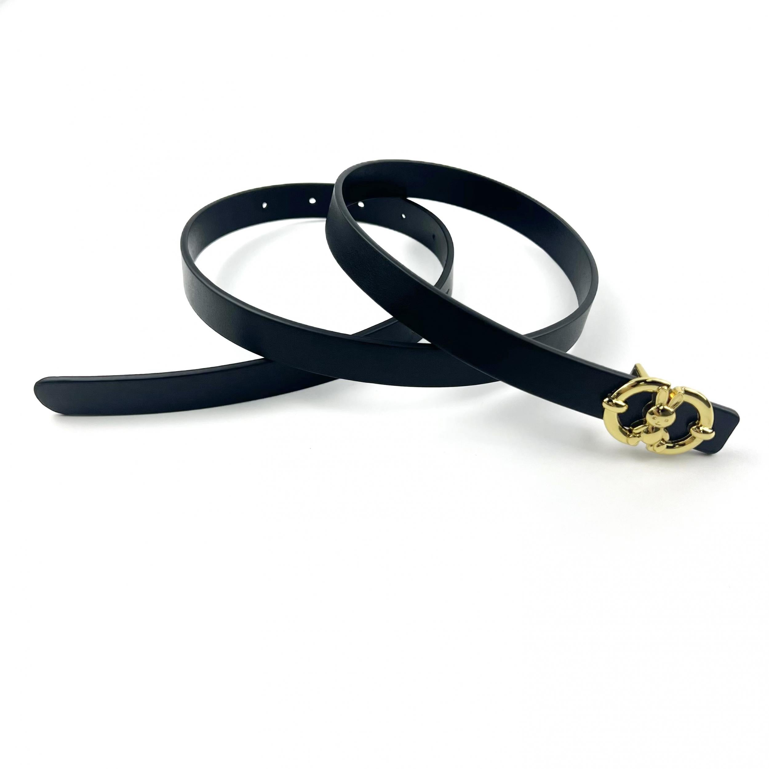 Vintage Rabbit Double D Buckle Belt for Women