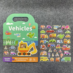 Kids DIY Bubble Scene Sticker Book Jelly Paste Toy