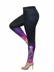  Star Christmas Tree Print Top & Leggings Set