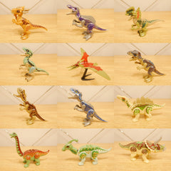 12pcs Dinosaur Building Blocks Egg Toys Assembling Models Birthday Prizes