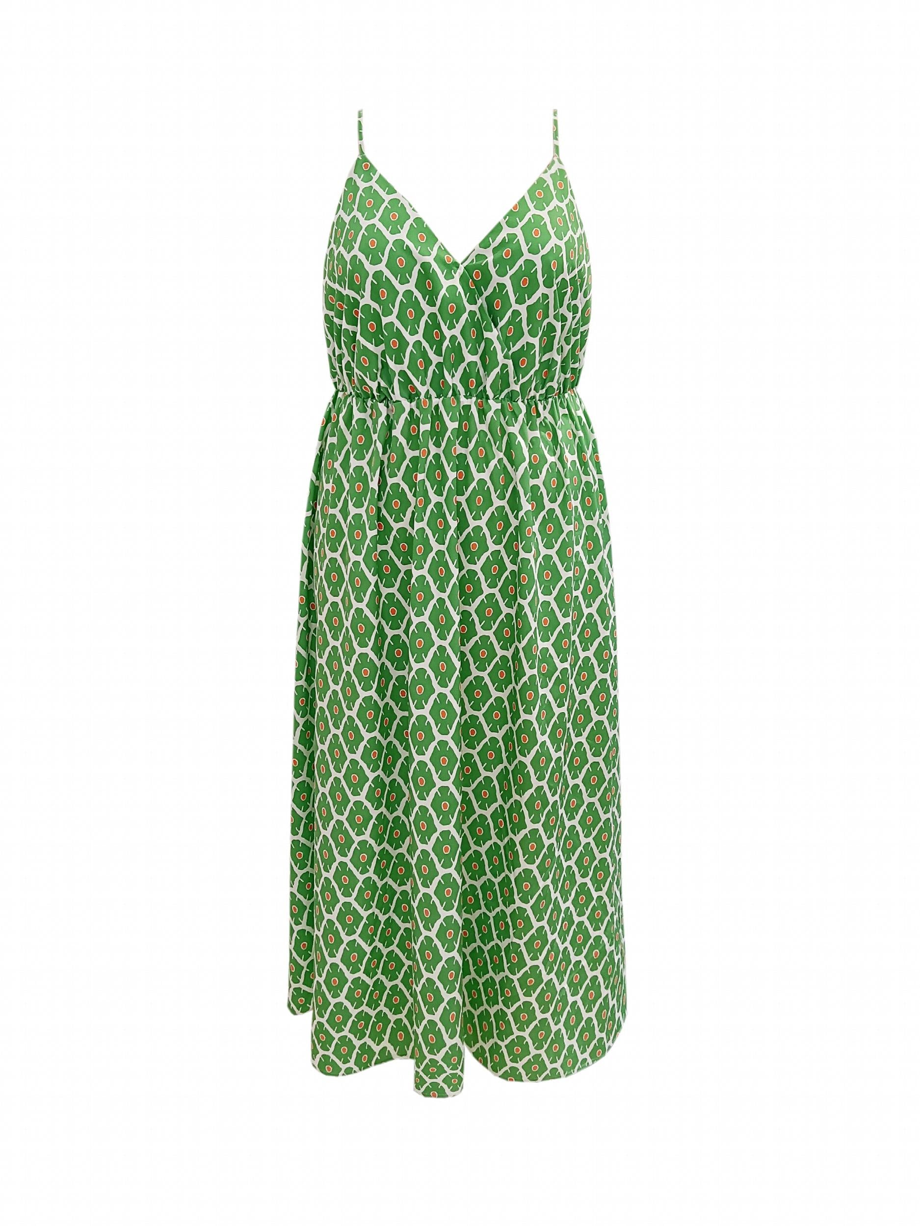  Graphic Print Maxi Cami Dress