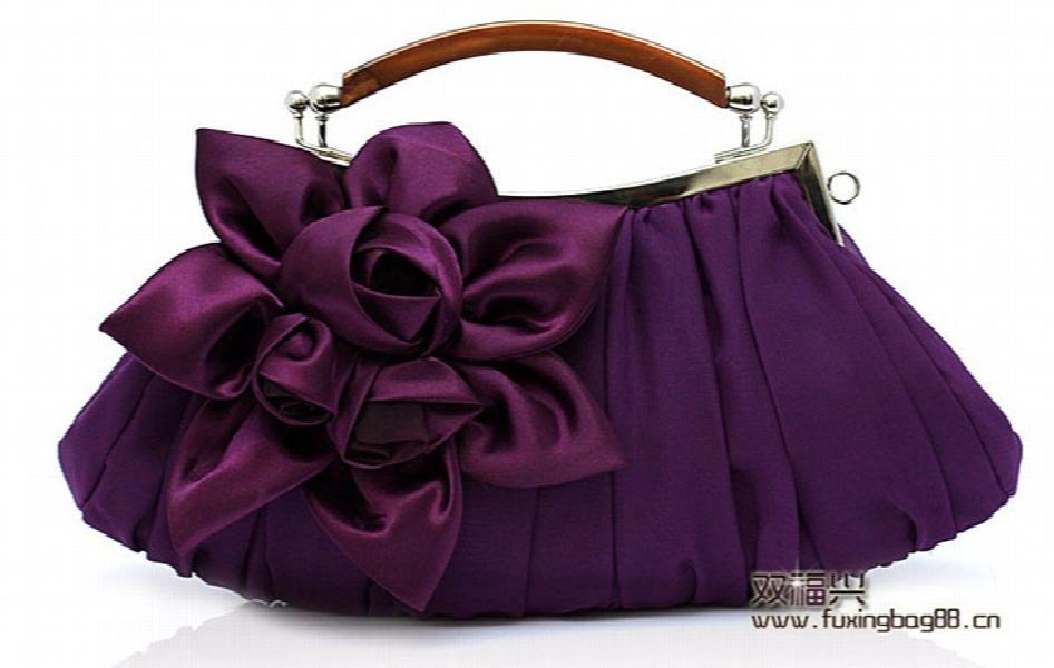 Arrival Soft Party Top Mini Bag with Diamond Flower Evening Tote