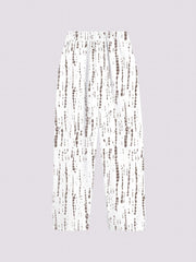 Graphic Print Dual Pockets Loose Pants Casual Comfy Pants Women