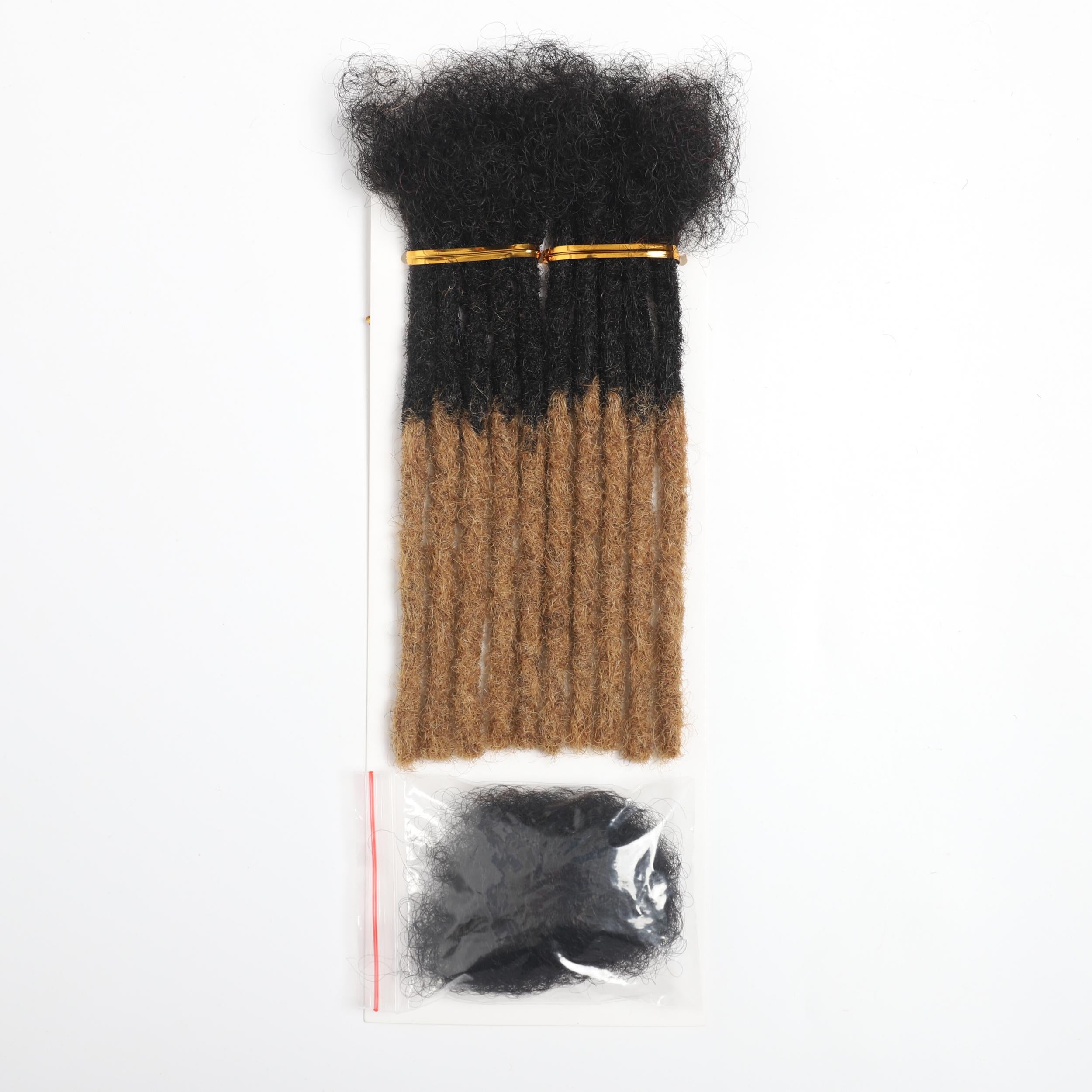 BRAID 100% Human Hair Dreadlock Extensions 10Strands 6-12 Inch