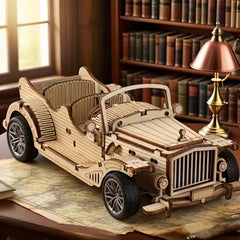 3D Vintage Classic Truck Wooden Puzzle Set DIY Kit