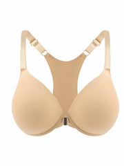  Women's Front Closure Padded Plunge Bra