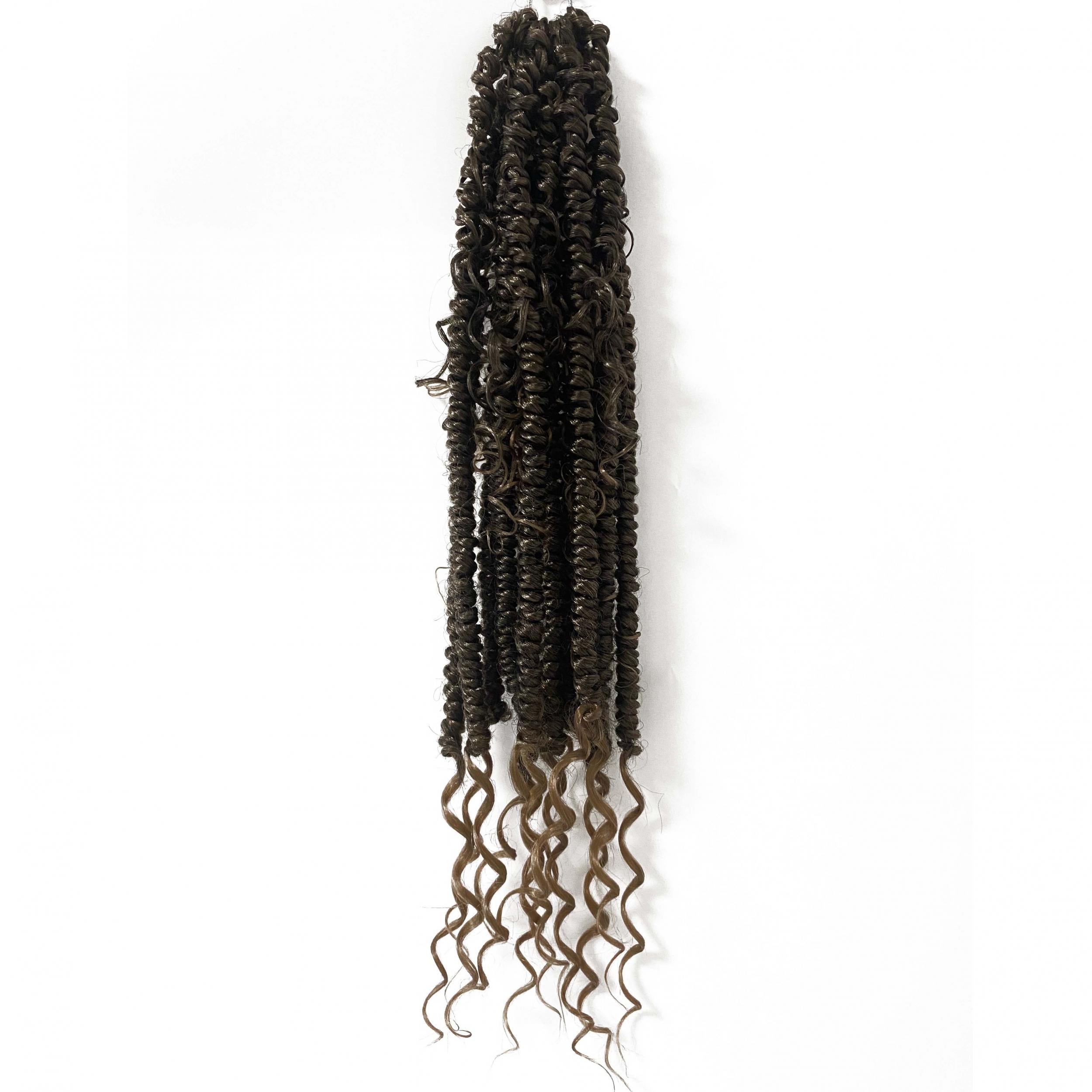 Synthetic Crochet Hair Extensions Curly Faux Locs Goddess Locs