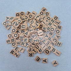 144pcs Wooden Alphabet Blocks DIY Spelling & Letter Recognition Educational Set